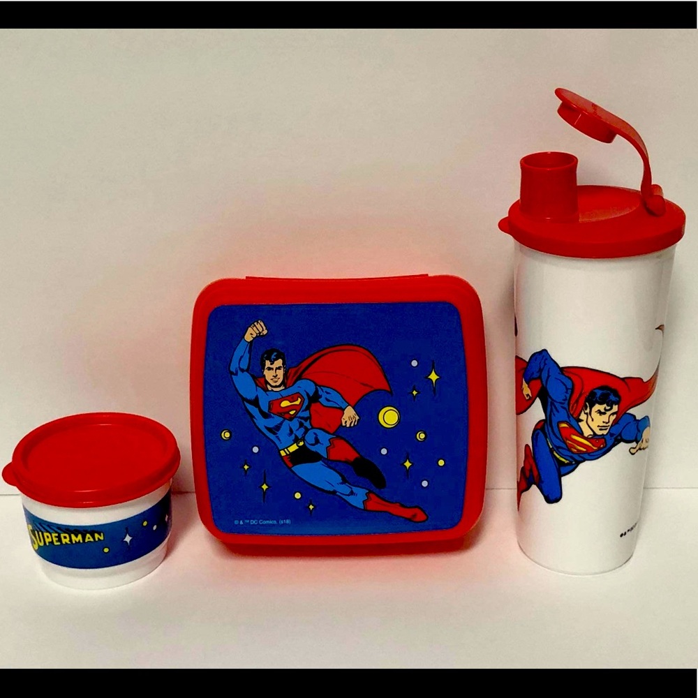 Superman lunch set 3 pc Tupperware
